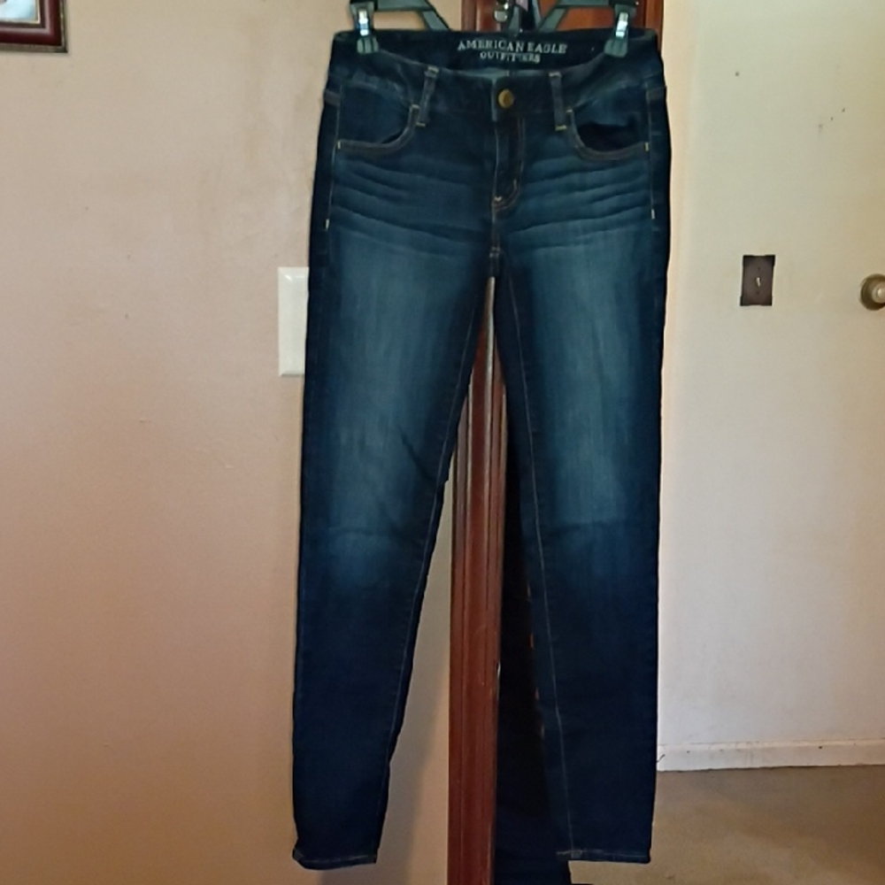 American Eagle Outfitters Dark Blue Skinny Jeans